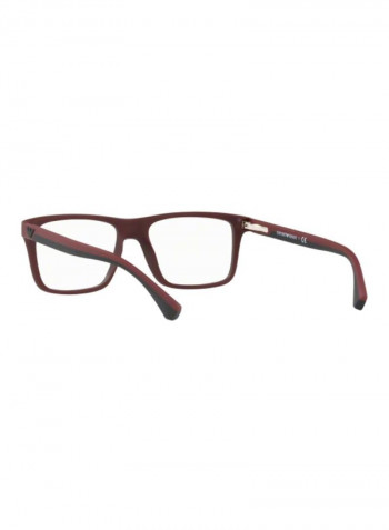 Men's Rectangular Eyeglass Frame - Lens Size: 56 mm
