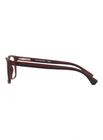 Men's Rectangular Eyeglass Frame - Lens Size: 56 mm