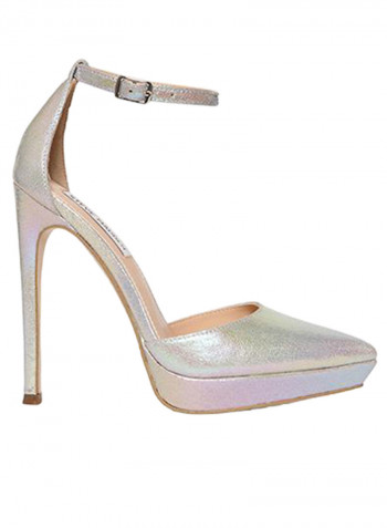 Vaida High Heel Casual Sandals Silver/Beige