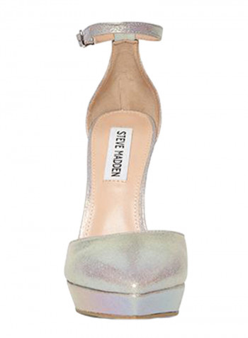 Vaida High Heel Casual Sandals Silver/Beige