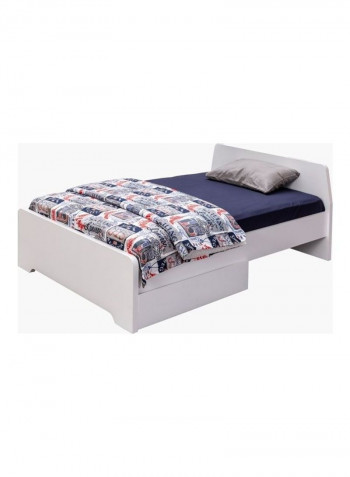 Single Bed White 90 x 200cm