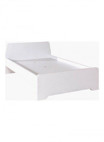 Single Bed White 90 x 200cm