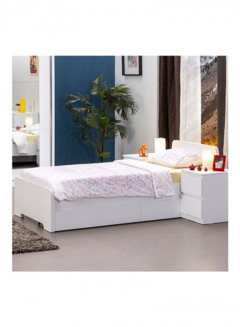 Single Bed White 90 x 200cm