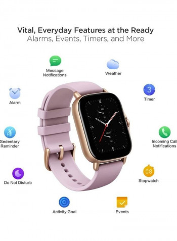 GTS 2e Smartwatch With 24 Hours Heart Rate Purple/Black