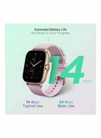 GTS 2e Smartwatch With 24 Hours Heart Rate Purple/Black