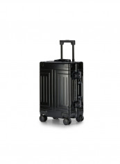 Ultra-Light Expandable Spinner Wheels Hardside Luggage Trolley Black