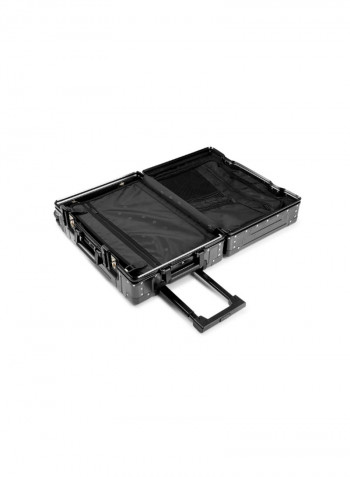 Ultra-Light Expandable Spinner Wheels Hardside Luggage Trolley Black