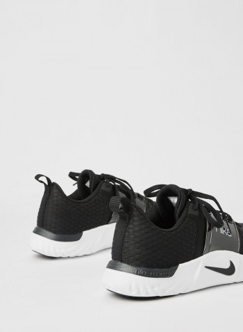 Comfortable Lace-Up Sport Shoes Black