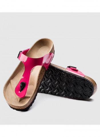 Comfortable Gizeh Birko-Flor Slipper Pink