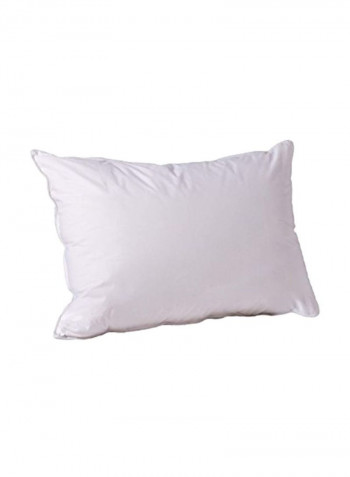 Cotton Shell Down Blend Bed Pillow White 20x30inch