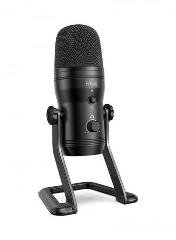 USB Mic With 4 Polar Patterns FIFINE K690 USB MIC WITH FOUR POLAR PATTERNS Black