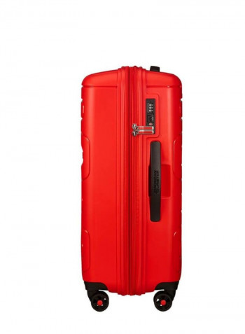 4 Wheels Sunside Hard Side Medium Lugage Trolley Bag 68cm Sunset Red