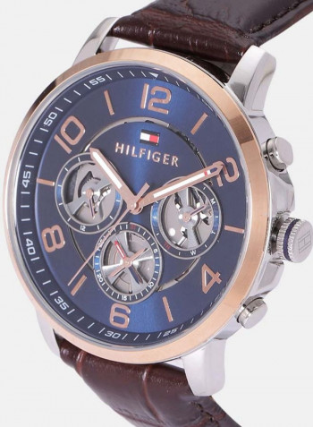 Men's Water Resistant Leather Analog Watch 1791290