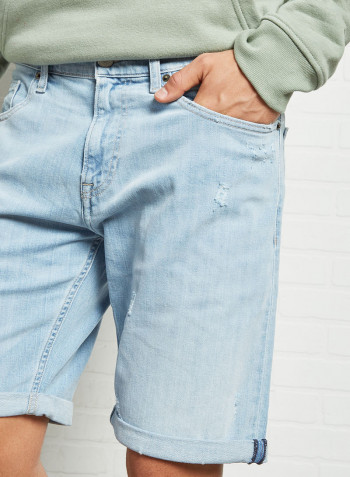 Scanton Slim Fit Shorts Blue