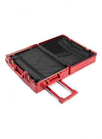 Ultra-Light Expandable Spinner Wheels Hardside Luggage Trolley Red