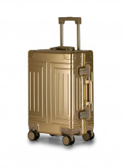 Ultra-Light Expandable Spinner Wheels Hardside Luggage Trolley Gold