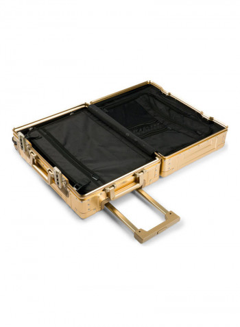 Ultra-Light Expandable Spinner Wheels Hardside Luggage Trolley Gold