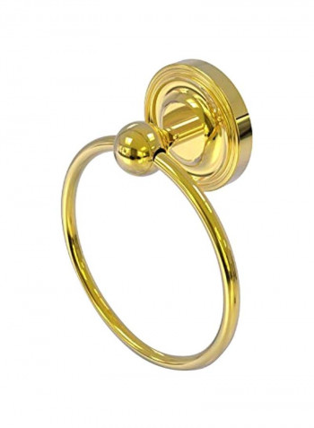 Brass Towel Ring Gold