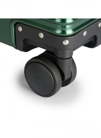 Ultra-Light Expandable Spinner Wheels Hardside Luggage Trolley Green