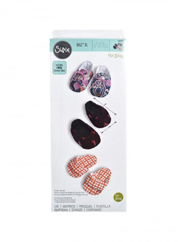6-Piece Die Cut Set Red/Pink/Blue