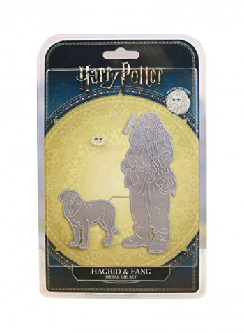 2-Piece Hagrid And Fang Die Set Silver