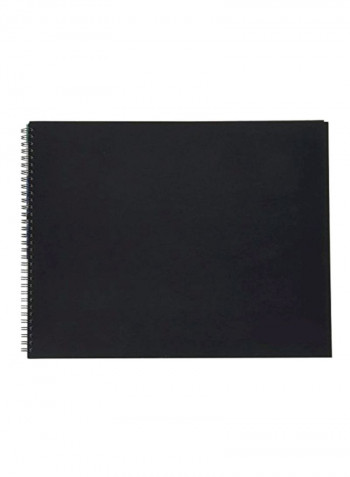 50-Sheets Wire Bound Sketch Book Black