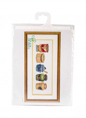 Mustard Pot Counted Cross Stitch Kit Red/Beige/Blue