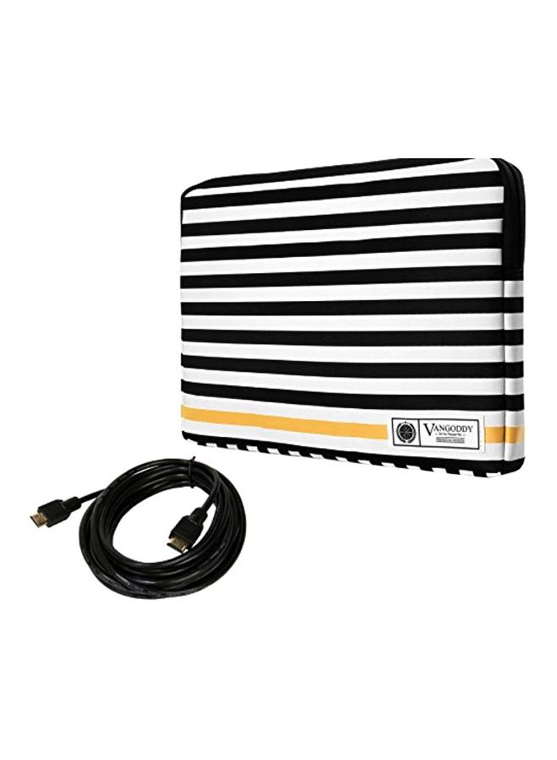 Protective Sleeve With HDMI Cable For Asus VivoBook/Transformer Pro Zenbook 14-Inch Black/White/Gold