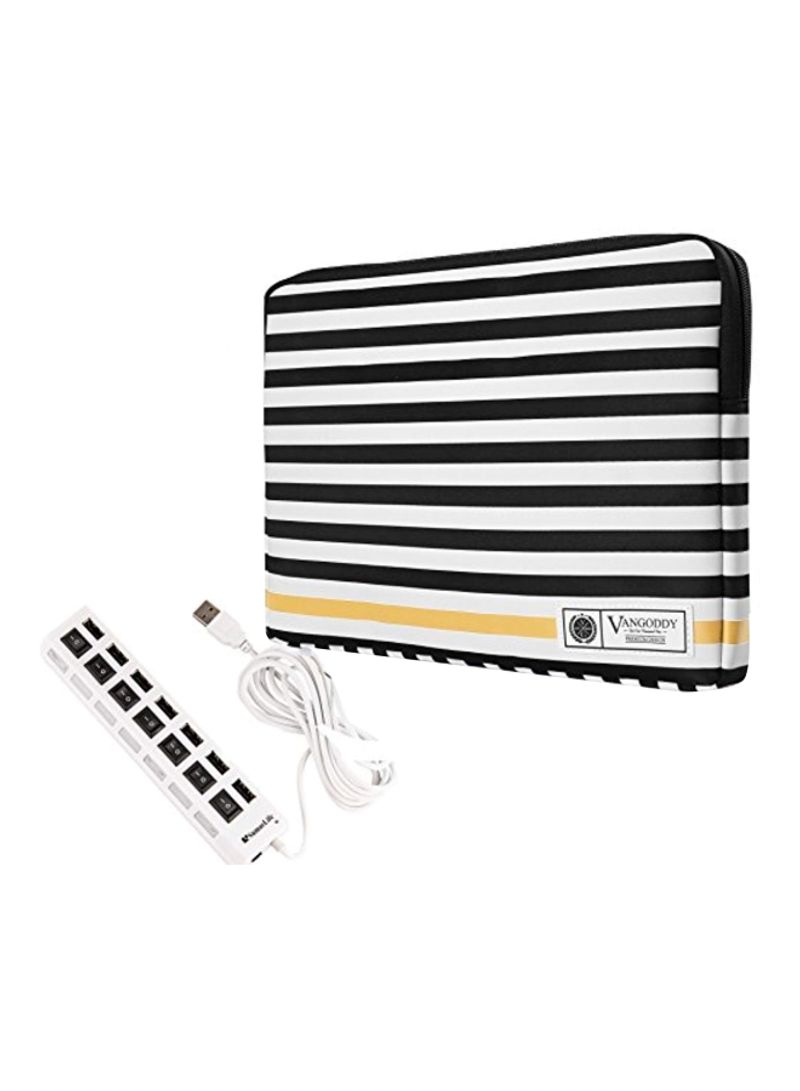 Protective Sleeve Case For HP Stream Elitebook ProBook Spectre Envy 13.3-Inch Black/White/Gold