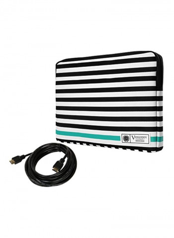 Protective Sleeve For MSI 13.3Inch Shadow/14-Inch Phantom Phantom Pro GS30 GS40 GS43VR210 Black/White/Aqua Blue