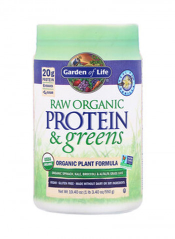 Raw Protein And Greens Organic Plant Formula - Vanilla