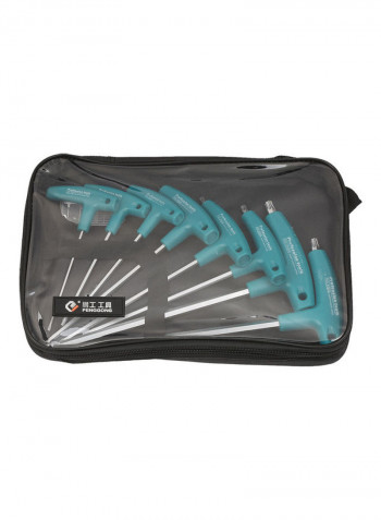 8 Piece Metric T Type Hexagon Wrench Set Multicolour 31 x 3 x 21cm