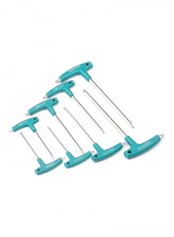 8 Piece Metric T Type Hexagon Wrench Set Multicolour 31 x 3 x 21cm