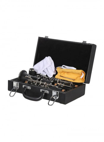 Clarinet Bb Cupronickel Plated Nickel With Cleaning Cloth Glove