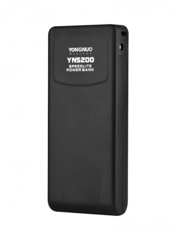 Professional Speedlite Power Bank And Accessories Set 17.4x7.5x2.5centimeter Black