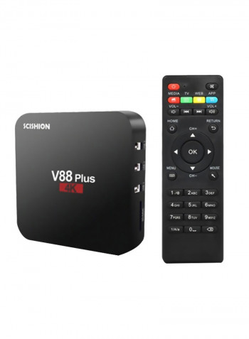 Android Set Top Box V88 Plus Black