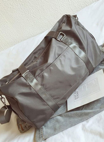 Printed Duffel Bag Grey
