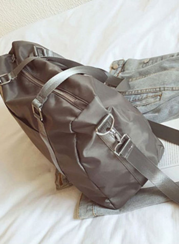 Printed Duffel Bag Grey