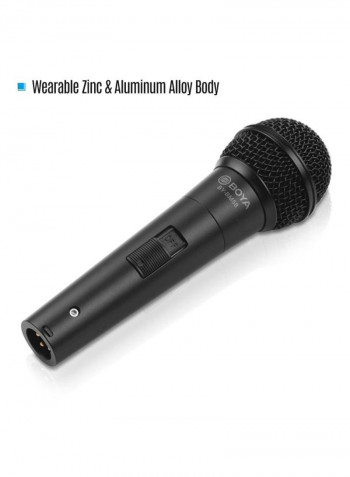 Portable Cardioid Microphone 1D7771 Black