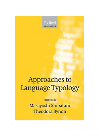 Approaches To Language Typology Paperback