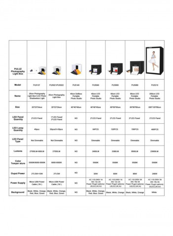 Foldable Photo Studio Box White