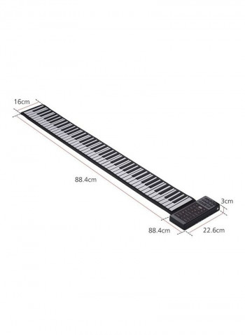 88-Keys Portable Electric Roll Up Keyboard