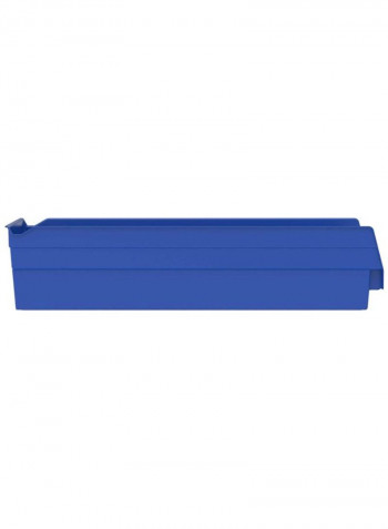 Plastic Nesting Shelf Bin Box Blue
