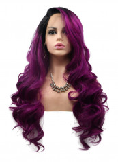Synthetic Lace Front Ombre Wig Purple reviews Synthetic Lace Front Ombre Wig Purple
