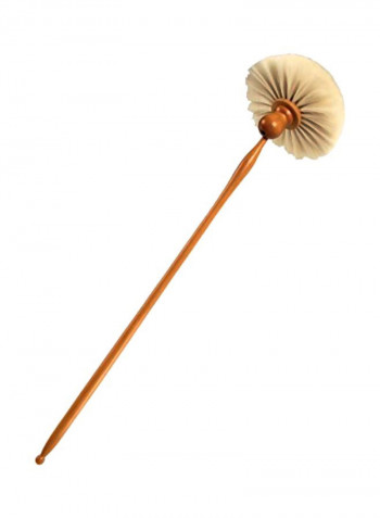 Goat Hair Broom Brown/White 23.58inch