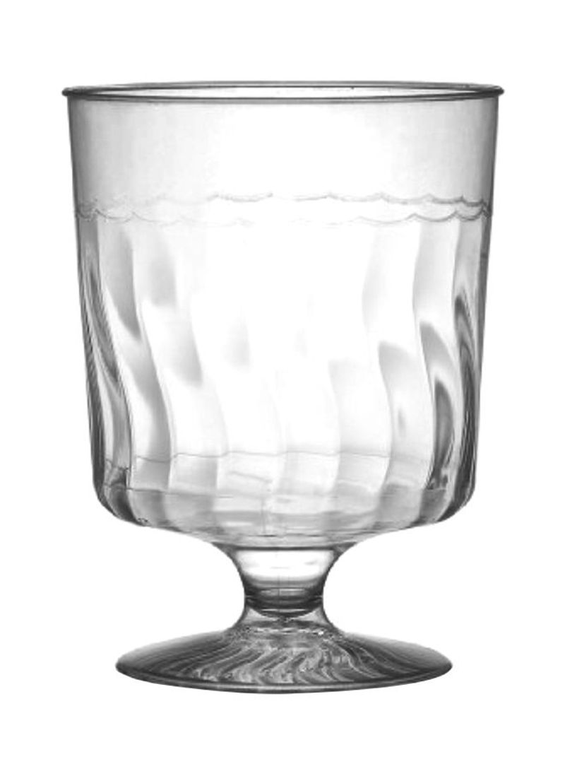 240-Piece Plastic Beverage Glass Set Clear 5.5ounce