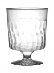 240-Piece Plastic Beverage Glass Set Clear 5.5ounce