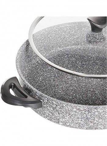 Shallow Pot Grey/Clear 30cm