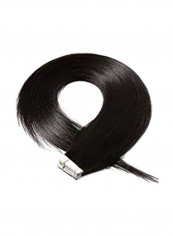 20-Piece Straight Hair Extension Set 1B Natural Black 24inch
