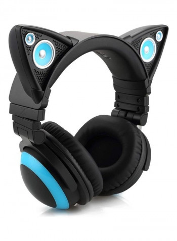 Cat Ear Headphones Blue/Black